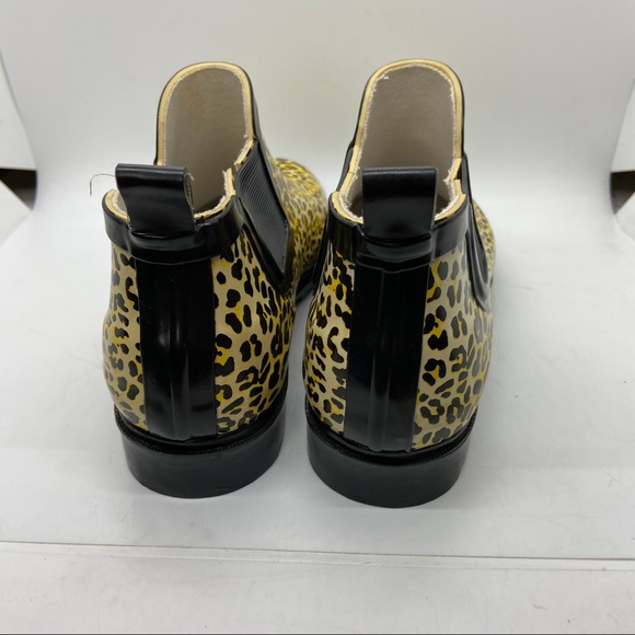 Just Be Leopard print rain Boots - Picture 2 of 6
